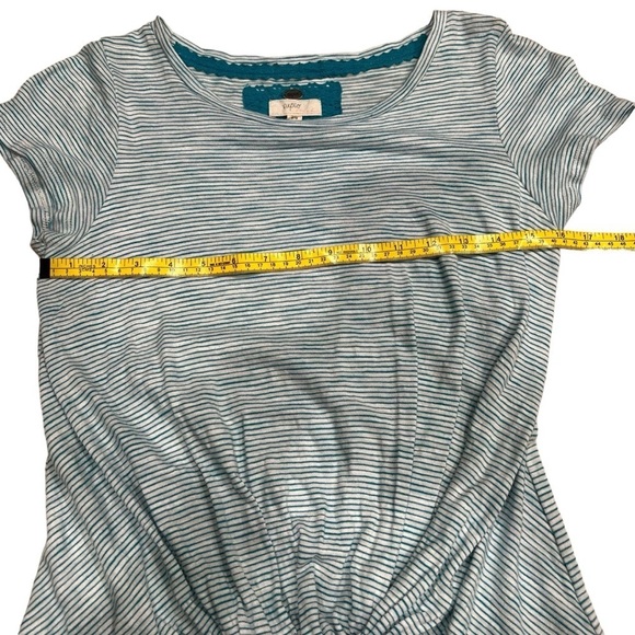 Cupio Women’s Striped Tie Front Short Sleeve T Shirt Size Medium - Picture 7 of 11